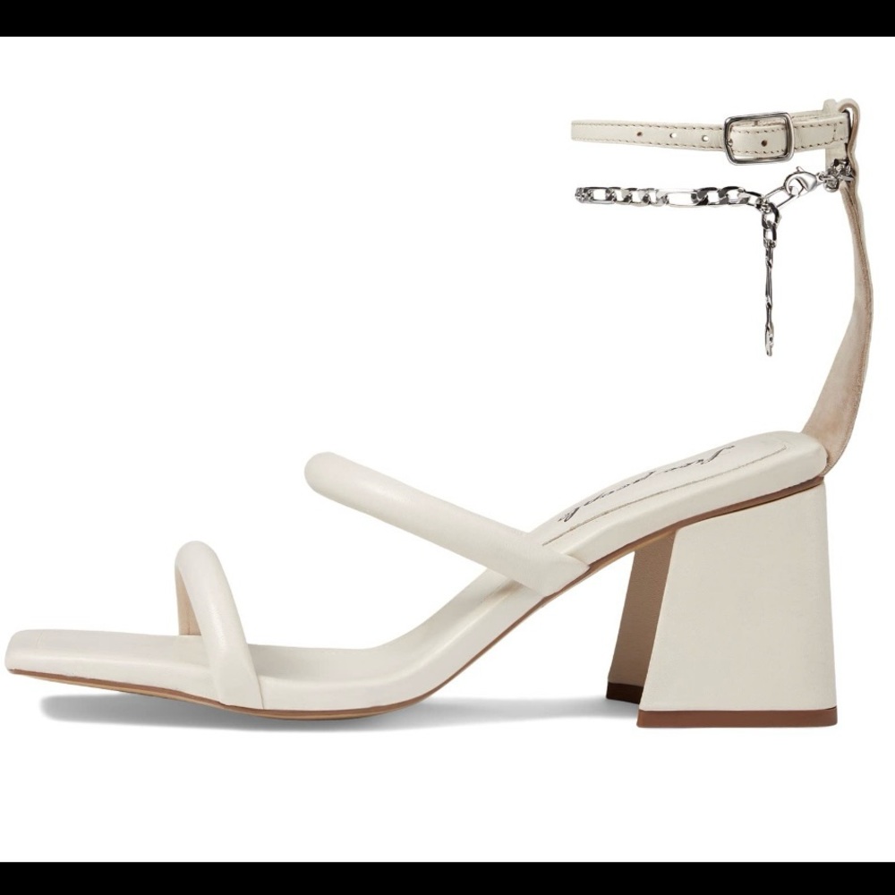 🆕 FREE PEOPLE Parker Chain Block Heel Sandals Size 8 - Picture 4 of 5